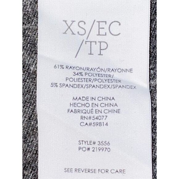 Cabi Womens Asymmetrical Zip Up Moto Jacket Size XS Gray Short Career Casual. - Picture 12 of 12